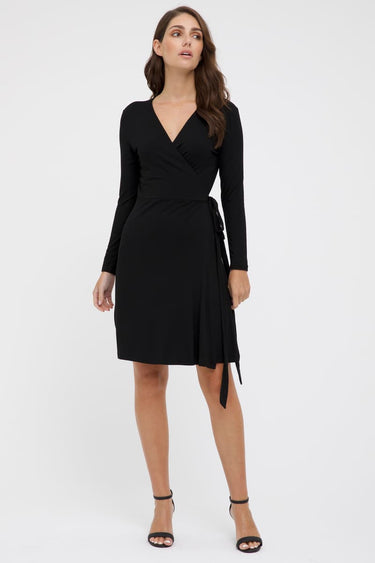 Organic Bamboo Long Sleeve Nursing Wrap Dress